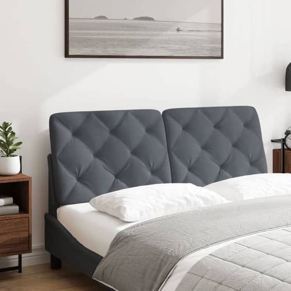 Maison Exclusive - Mörkgrå sänggavelkudde 120 cm sammet