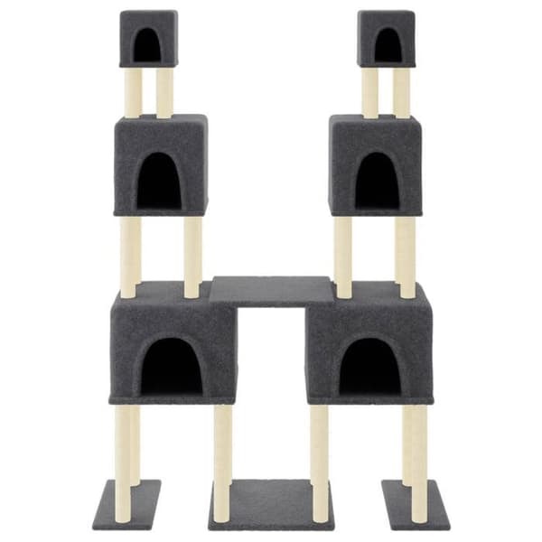 Maison Exclusive - Katte træ med sisal kløer Mørkegrå 199 cm Mörkgrå