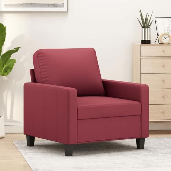 Maison Exclusive - Rød bordeaux Stol 60 cm Simililæder