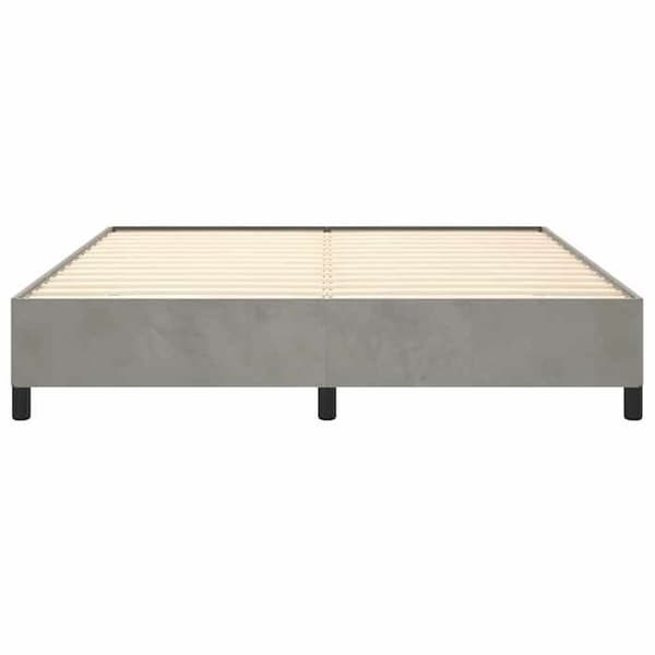 Maison Exclusive - Sängram utan madrass ljusgrå 180x200 cm sammet