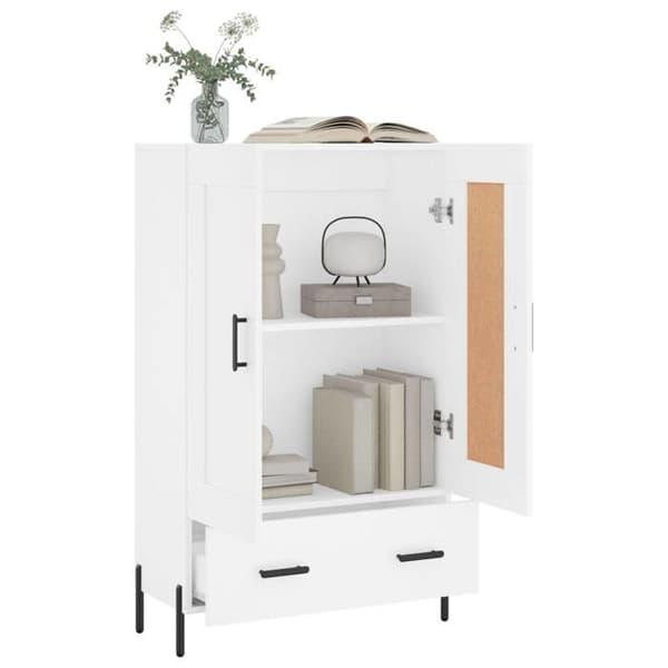 Maison Exclusive - Buffé hög vit 69,5x31x115 cm ingenjörsträ