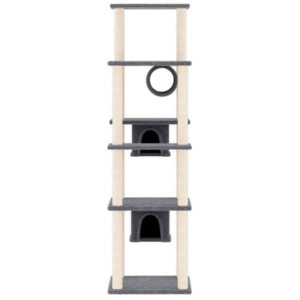 Maison Exclusive - Katte træ med sisal kløer Mørkegrå 169 cm Mörkgrå