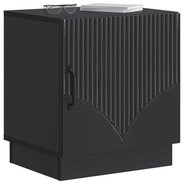 Maison Exclusive - Natbord Sort 43 x 34,5 x 47 cm Ingeniørtræ