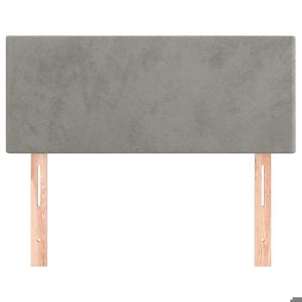 Maison Exclusive - Vaaleanharmaa pääty 90x5x78/88 cm Sametti