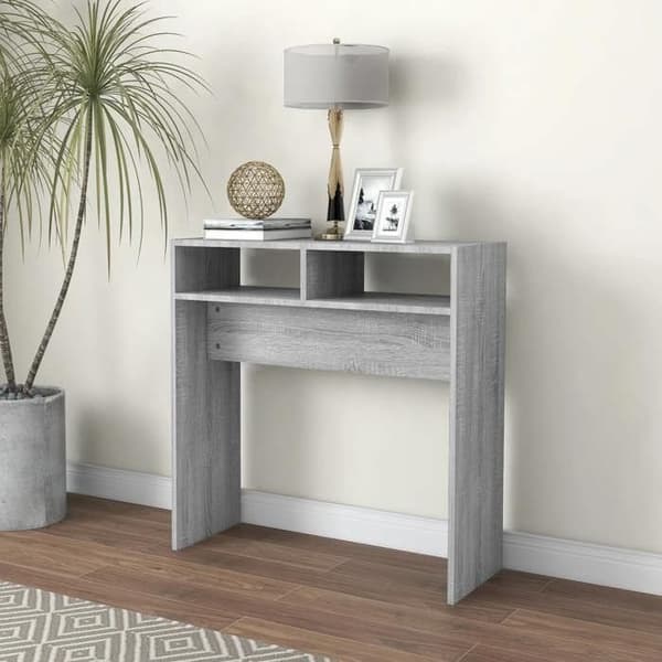 Maison Exclusive - Consolebord Sonoma grå 78x30x80 cm Ingenjörsträ Sonoma grå