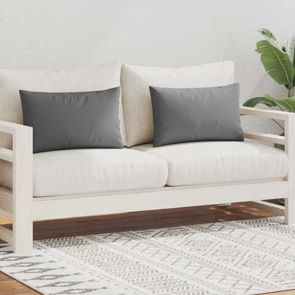 Maison Exclusive - Utomhus kuddar set om 2 60 x 40 cm Grå