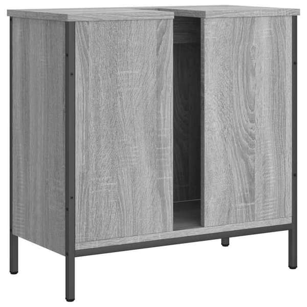 Maison Exclusive - Badrumsspegelskåp Sonoma grå 60x30x60 cm Sonoma grå