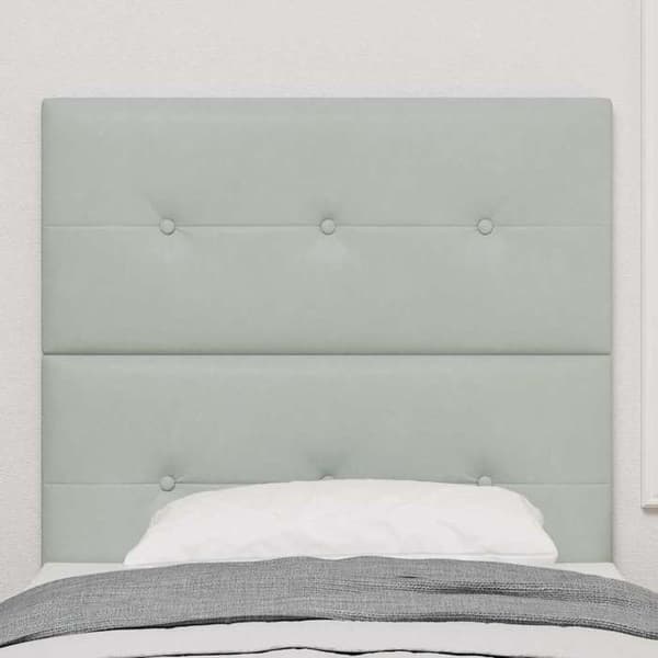 Maison Exclusive - Vaaleanharmaa pääty 90 cm Sametti Ljusgrått