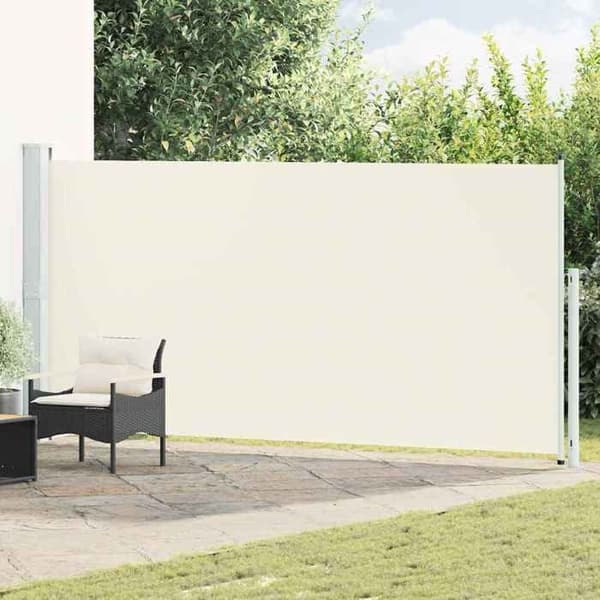 Sammenklappelig sideopbevaring - EKSKLUSIV HUS - 180 x 514 cm - Creme - UV-bestandig polyester - Manuel Grädde