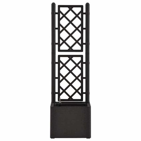 Maison Exclusive - Hævet havebed med trellis vandingssystem Anthracite