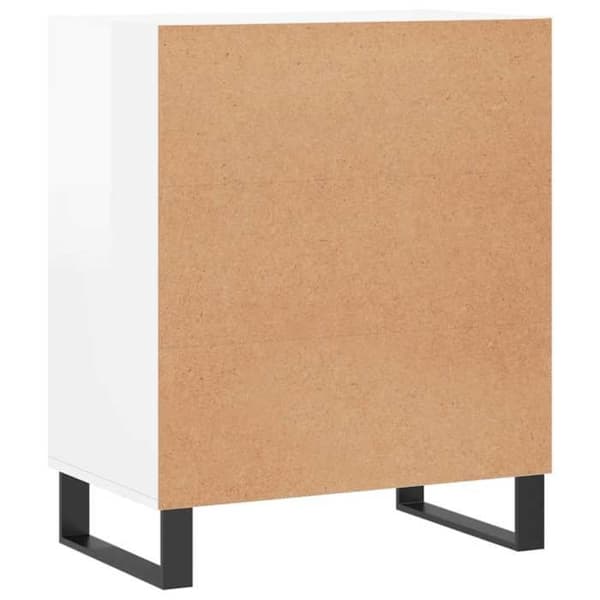 Maison Exclusive - Buffé vit glänsande 57x35x70 cm ingenjörsträ