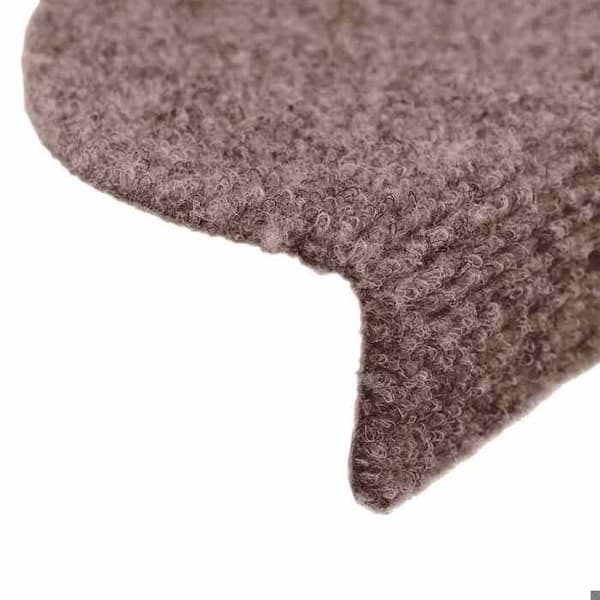 Maison Exclusive - Selvklebende trappetæpper 10 stk 56x17x3cm Lys brun Ljuste brun