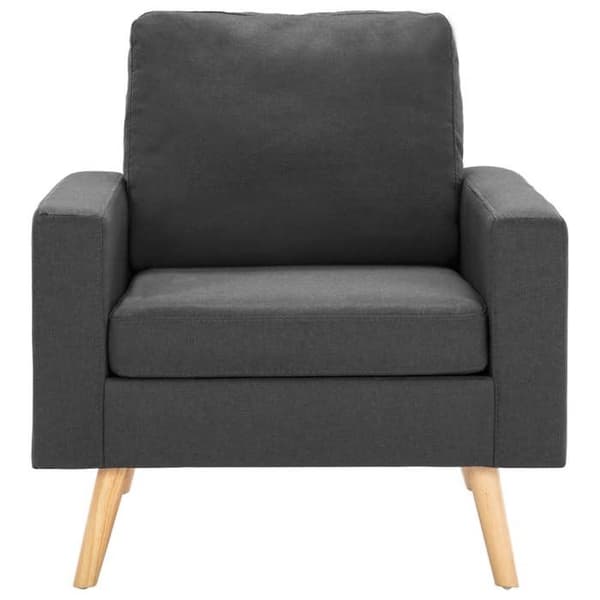 Maison Exclusive - Set med 2 soffor Mörkgrå tyg