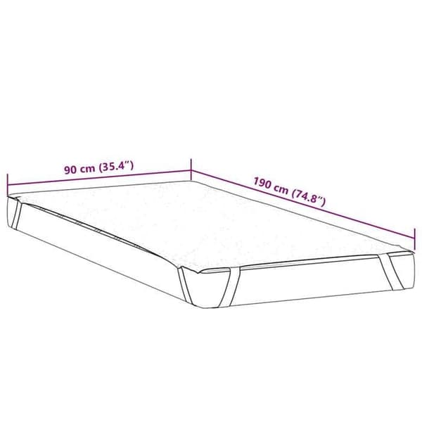 Maison Exclusive - Valkoinen 90x190 cm vedenpitävä patjan suojus Vit