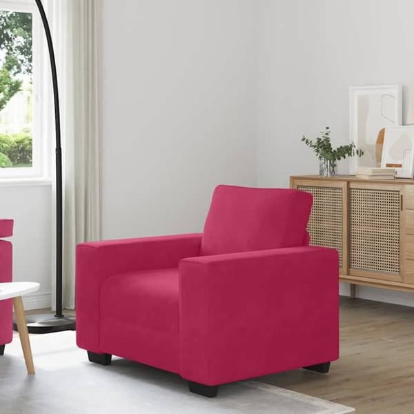 Maison Exclusive - Bordeaux punainen nojatuoli sohva 100x77x82 cm sametti