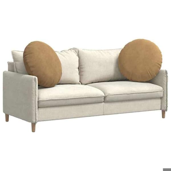 Sittkudde - EXKLUSIV HEM - Ø60 x 21 cm - Brun sammet - Rund - Set om 2 brun