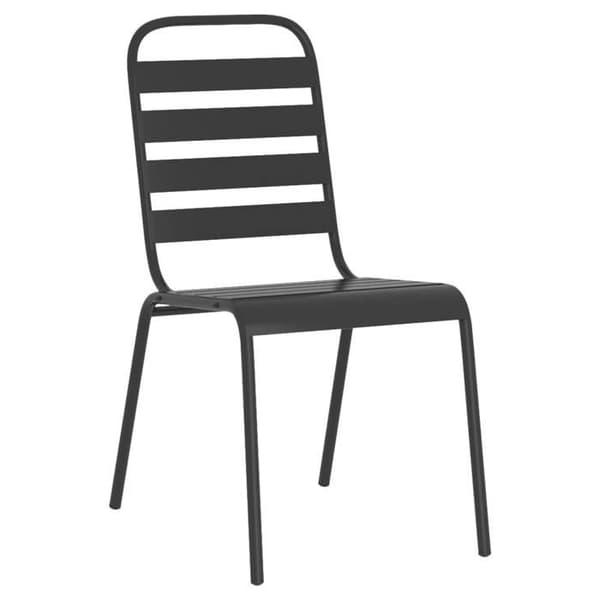 Maison Exclusive - Trädgårdsset 7 delar antracit stål