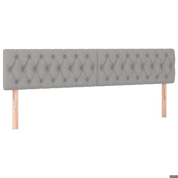 Maison Exclusive - Hovedgærder Lys grå 200x7x78/88 cm Stof