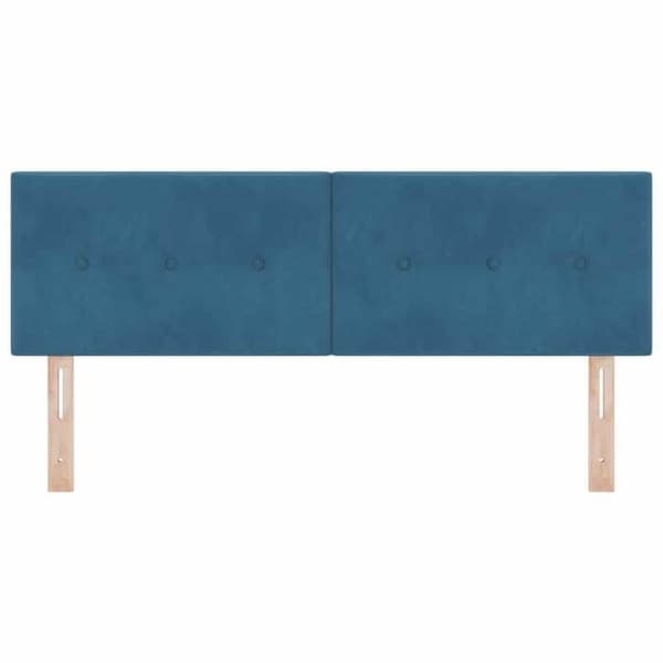 Maison Exclusive - Mörkblå sänggavel 144 cm Sammet