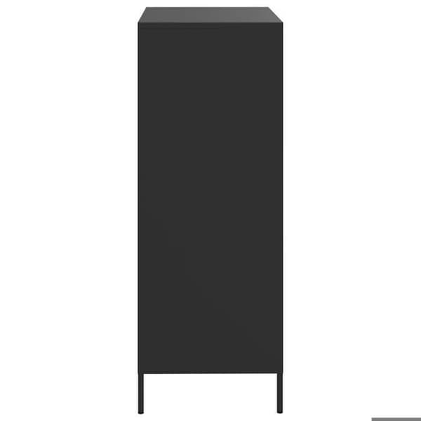 Maison Exclusive - Sort høj buffet 68x39x101,5 cm stål