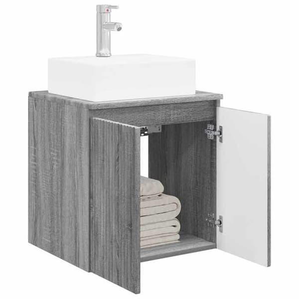 Exklusiv möbel - Väggmonterad handfat Vanity Sonoma grå 49,5 x 41 x 62,5 cm