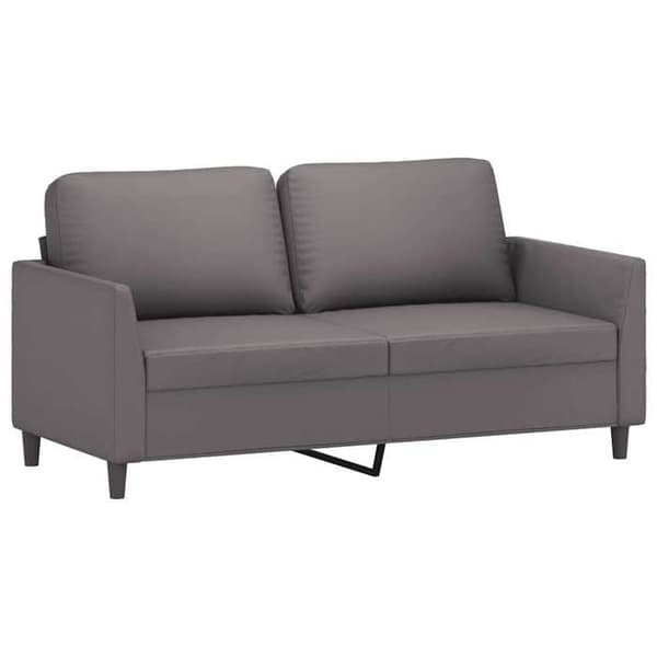 Maison Exclusive - 2-personers sofa Grå 140 cm Syntetisk læder