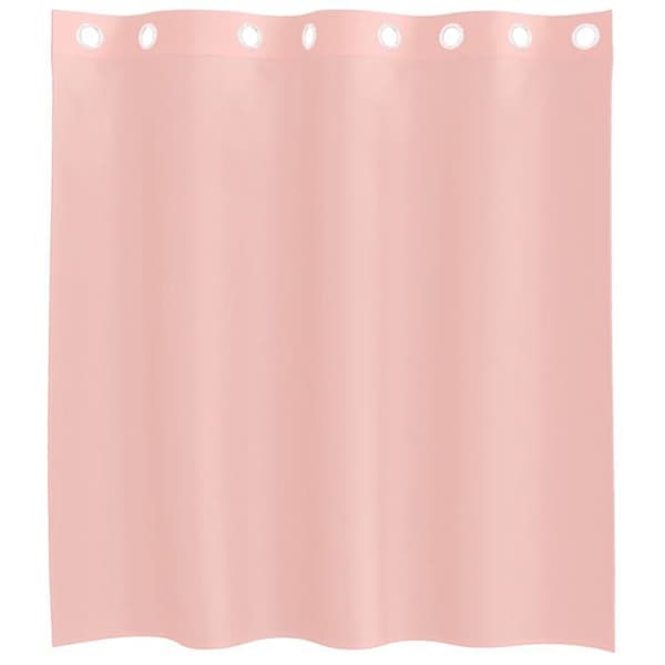 Verho - MAISON EXCLUSIVE - 140x140 cm (2 kpl) - Vaaleanpunainen - Polyesteri - Renkaat rosa