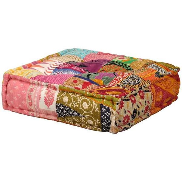 Maison Exclusive - 2-paikkainen moduulipuffi, patchwork-kangas Flerfärgad