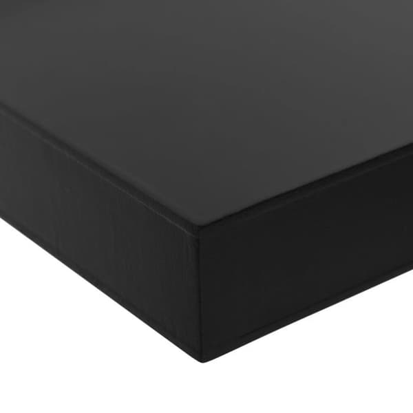 Væghængte hylder - EKSKLUSIV HUS - 40 x 20 x 3,8 cm - Sort - Sæt af 2 - Usynlig montering Svart