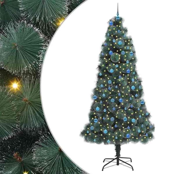 Kunstigt juletræ - EKSKLUSIV HUS - Forudbelyst - LED USB 5V - Holdbart PET - Elegant design