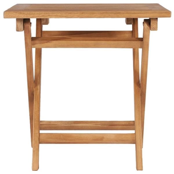 Maison Exclusive - Fällbord för trädgård 45x45x45 cm i solid teakträ Naturligt trä (teak)