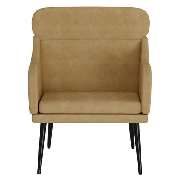 Maison Exclusive - Fåtölj Brun 63x76x80 cm Sammet