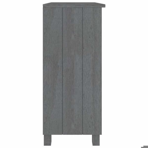 Maison Exclusive - Buffé HAMAR Mörkgrå 85x35x80 cm Massivt furu