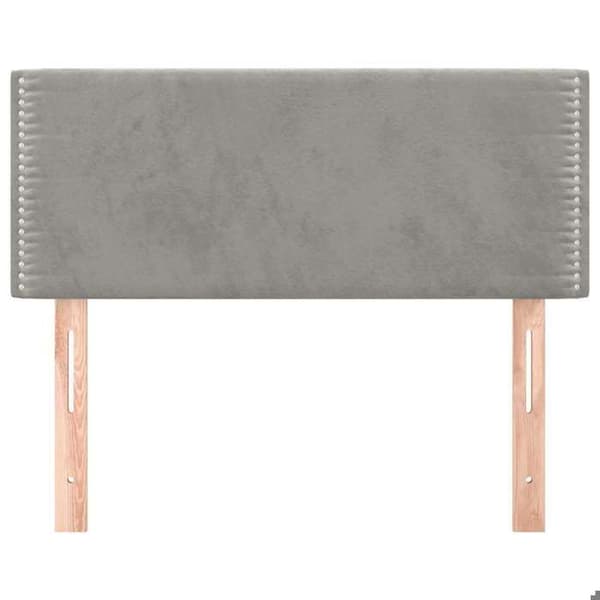 Maison Exclusive - Vaaleanharmaa pääty 80x5x78/88 cm Sametti Ljusgrått