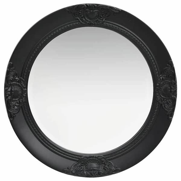Maison Exclusive - Barockstil väggspegel 50 cm svart