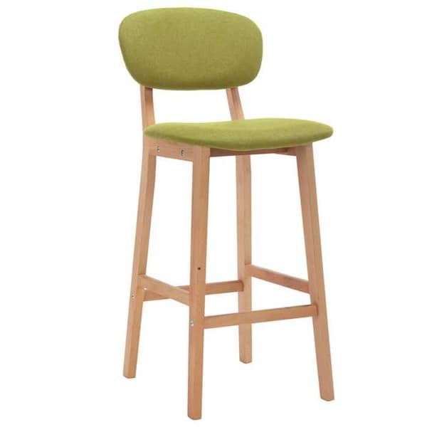 Maison Exclusive - Barstolar set om 2 grön tyg Grön