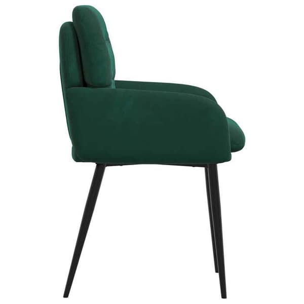 Maison Exclusive - Matstolar 6 st Mörkgrön Sammet