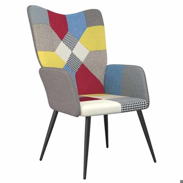 Maison Exclusive - Patchwork-kangas rentoutumistuoli