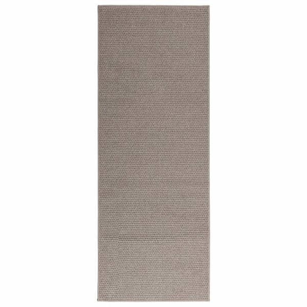 Indendørs tæppe - EKSKLUSIV HUS - LUGO - Taupe - 80 x 150 cm - Antiskrid polyester Mol