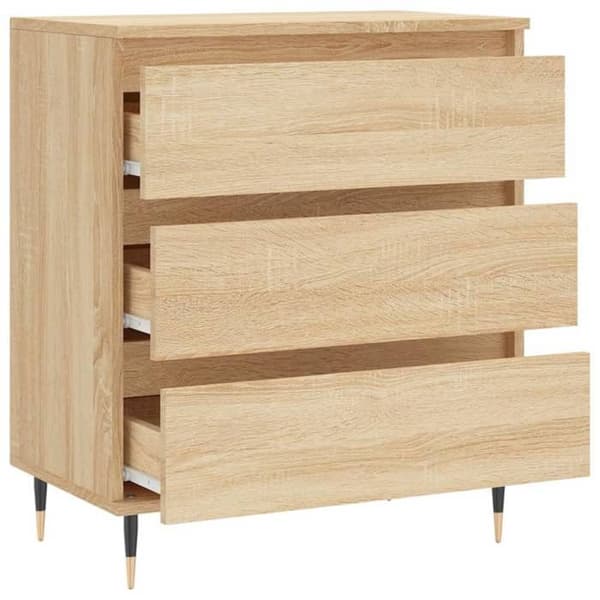 Maison Exclusive - Buffé Ek sonoma 60x35x70 cm Ingenjörsträ
