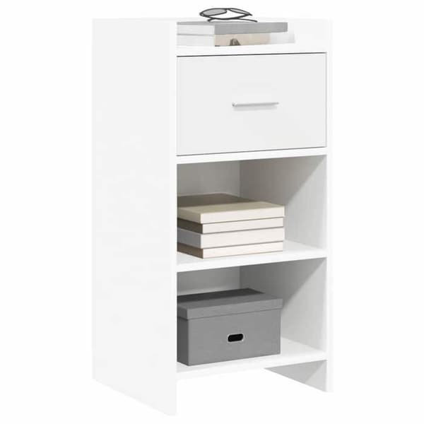 Maison Exclusive - Buffé Vit 40 x 36 x 80 cm Ingenjörsträ