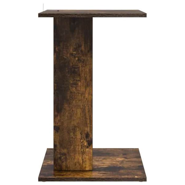 Sidebord - MAISON EXCLUSIVE - Røget eg - Ingeniørtræ - Rektangulær 45x40x62,5 cm - Indendørs Rökt ek