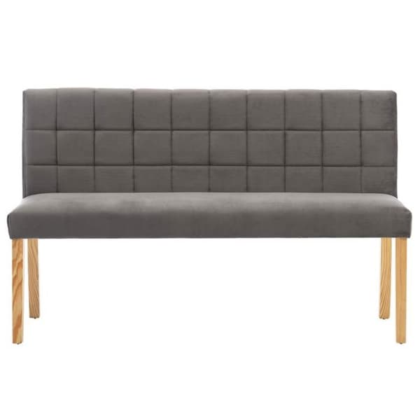 Maison Exclusive - Bænk 140 cm Grå Velour Grå