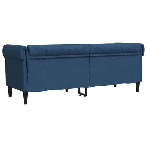 Maison Exclusive - Chesterfield sofa 3 pladser blå stof