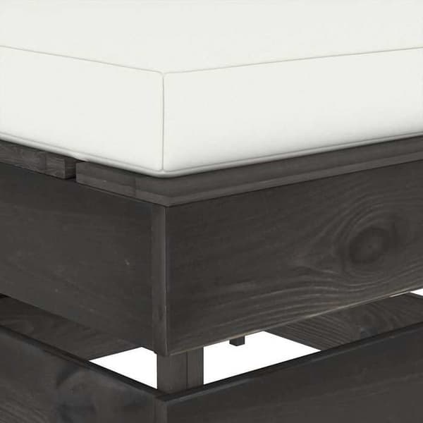 Maison Exclusive - Central sektion sofa med puder, grå imprægneret træ