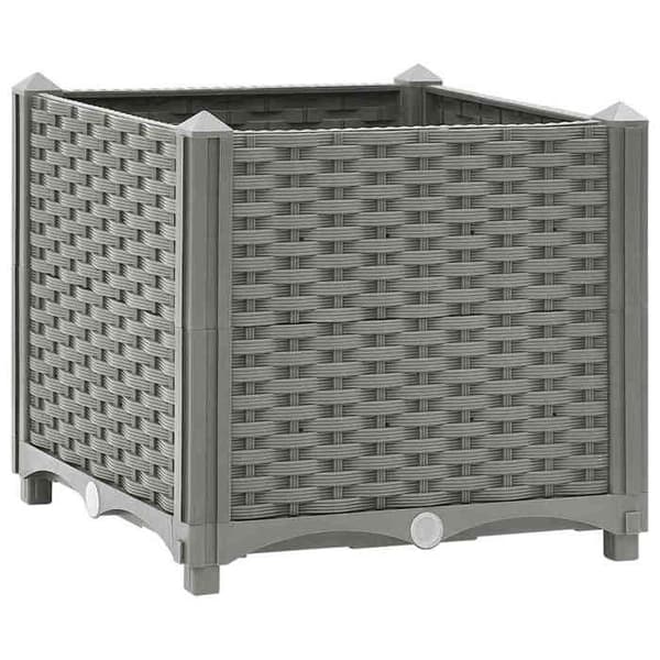Maison Exclusive - Hög säng 40x40x38 cm Polypropylen ljusgrått