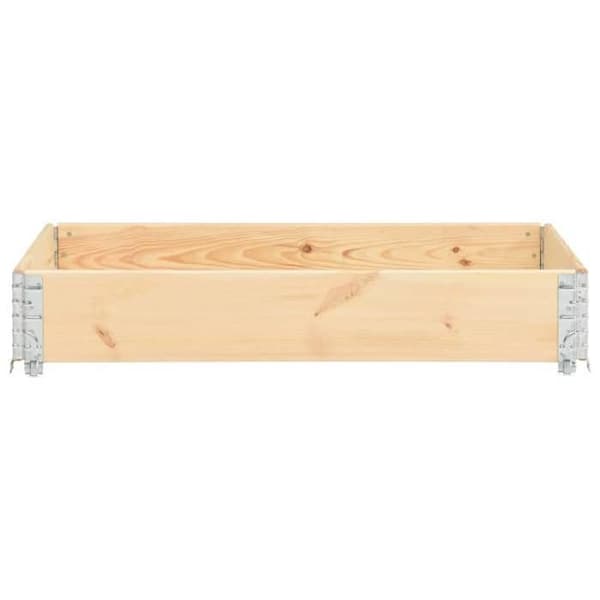 Maison Exclusive - Upphöjd planteringslåda 80x120 cm i solid furu