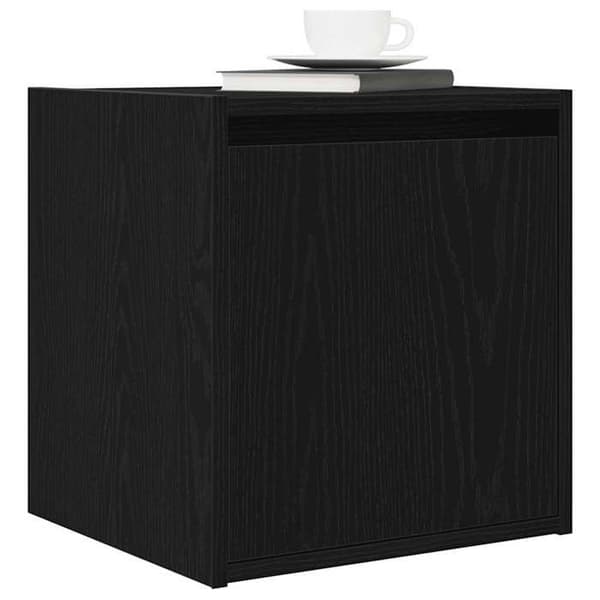 Maison Exclusive - Væghængt natbord sort 38x34x40 cm
