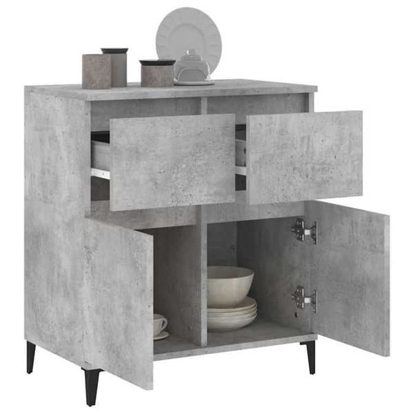 Maison Exclusive - Buffé Grå betong 60x35x70 cm Ingenjörsträ