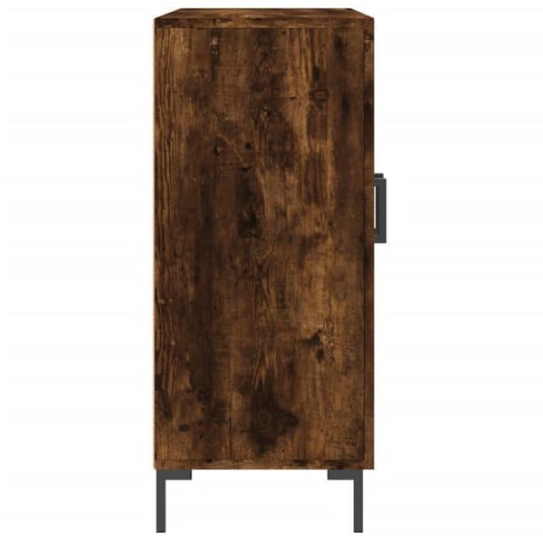 Maison Exclusive - Buffé ek rökig 90x34x80 cm ingenjörsträ